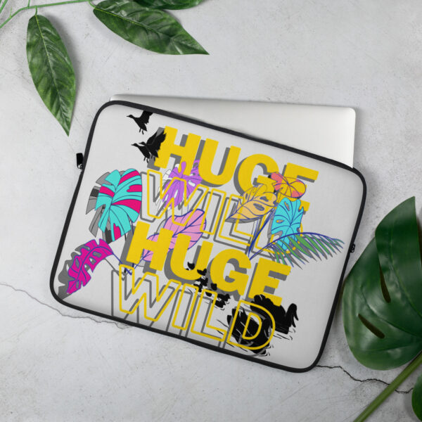 Protective Laptop Case – Sleek, Lightweight, and Water-Resistant Sleeve for 13"–15" Laptops - Tropical Leaves