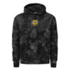 Unisex Champion tie-dye hoodie -  Tropical Leaves