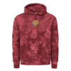 Unisex Champion tie-dye hoodie -  Tropical Leaves