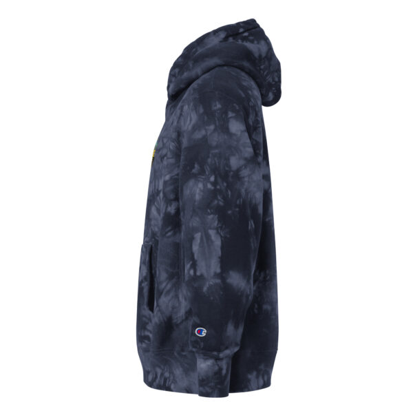 Unisex Champion tie-dye hoodie -  Tropical Leaves