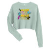 Crop Sweatshirt -  Tropical Leaves