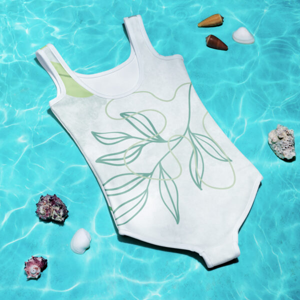 One-Piece Girls' Swimsuit – Cute & Comfortable Kids Swimwear for Summer Beach & Pool Fun - Aqua