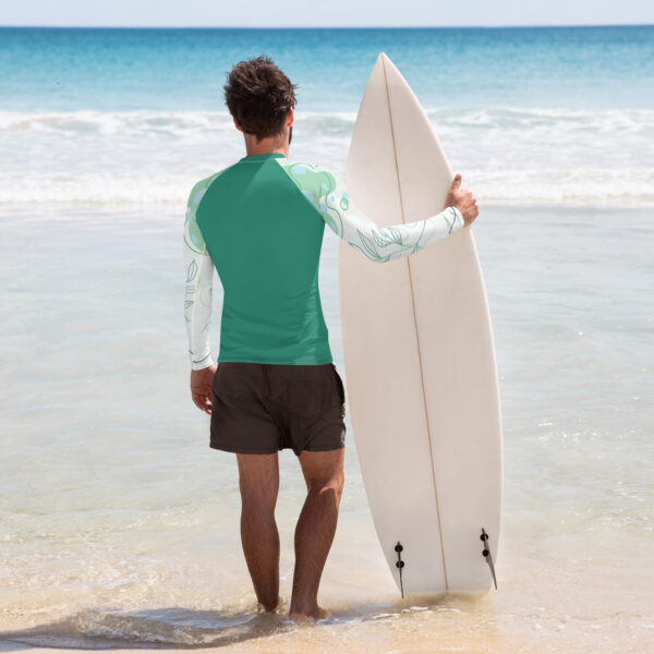 Men's Rash Guard - Aqua