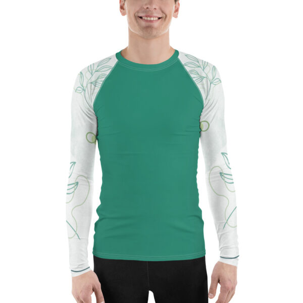 Men's Rash Guard - Aqua
