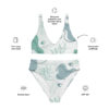 Recycled high-waisted bikini - Aqua