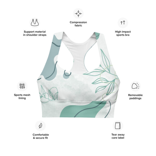 Eco Longline Sports Bra – Sustainable, High-Impact Workout Bra for Women