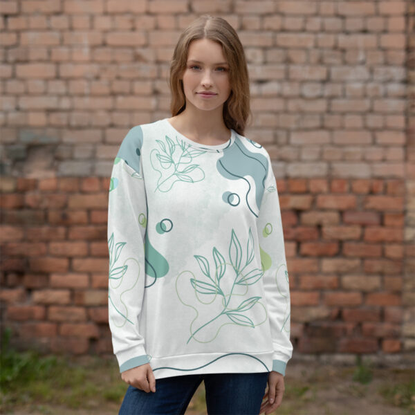Eco Unisex Sweatshirt – Sustainable, Soft, and Comfortable Sweatshirt for Men & Women- Aqua