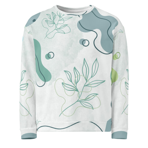 Eco Unisex Sweatshirt – Sustainable, Soft, and Comfortable Sweatshirt for Men & Women- Aqua