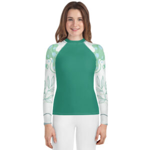 Youth Rash Guard - Aqua