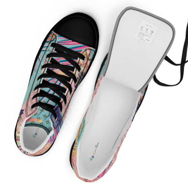 Tropical High-Top Canvas Shoes for Men – Bold Style for Nature Lovers