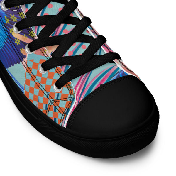 Tropical High-Top Canvas Shoes for Men – Bold Style for Nature Lovers