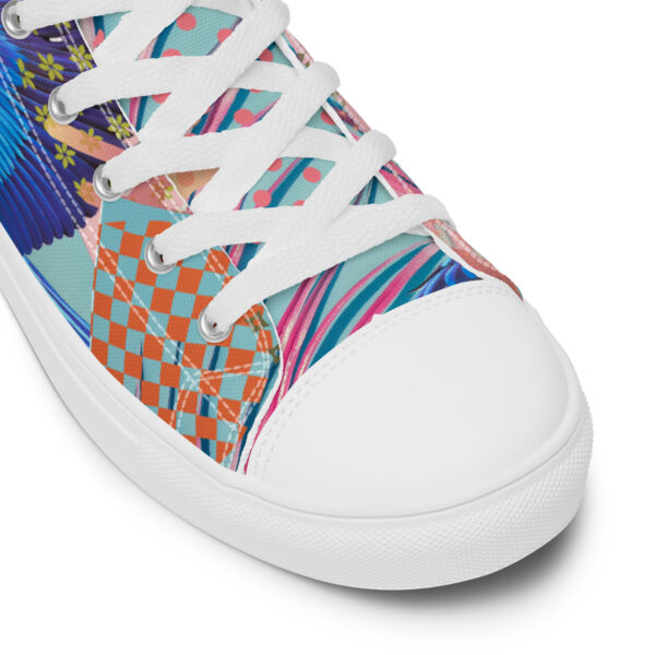 Tropical High-Top Canvas Shoes for Men – Bold Style for Nature Lovers